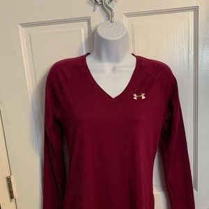 Woman’s v-neck workout Shirt Under Armour